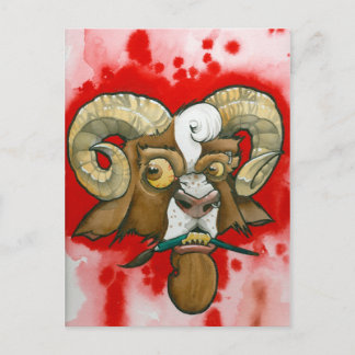 "Slechte geit!" Briefkaart