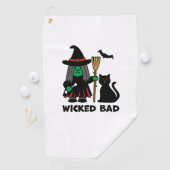 Slechte Gnome Witch Golfhanddoek (Insitu)