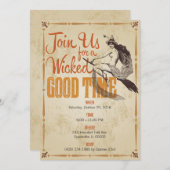 Slechte goede tijd Halloween uitnodiging (Voorkant / Achterkant)