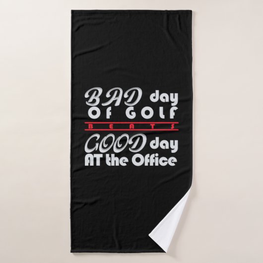 Slechte Golfer-dag Badhanddoek (Badhanddoek)