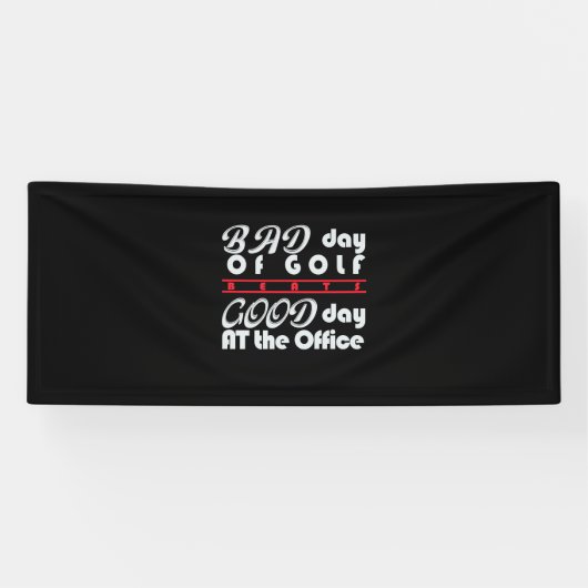 Slechte Golfer-dag Spandoek (Horizontaal)