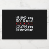 Slechte Golfer-dag Sparkling Wijnetiket (Enkel label)