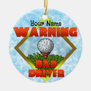 Slechte Golfer Golf Keramisch Ornament