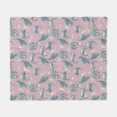 Slechte Grijze Tabby Katten Knocking Stuff Over Fleece Deken (Voorkant (Horizontaal))