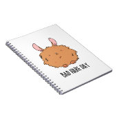 Slechte haardag Grappige konijn grap Notitieboek (Rechterzijde)