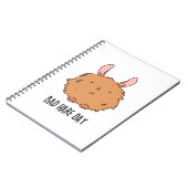 Slechte haardag Grappige konijn grap Notitieboek (Linkerzijde)