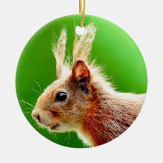 Slechte haareenduidige eekhoorn keramisch ornament
