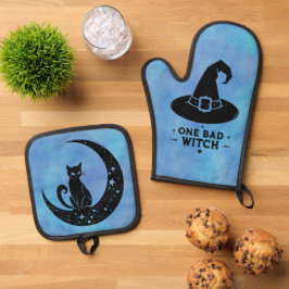Slechte heks ovenwant & pannenlap set