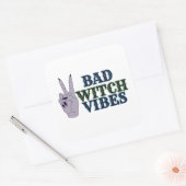 Slechte heks vibes heksenhanden vierkante sticker (Envelop)