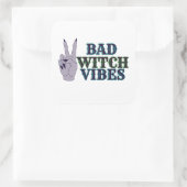 Slechte heks vibes heksenhanden vierkante sticker (Tas)