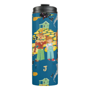 Slechte heks, vogelverschrikker en leeuwenpatroon thermosbeker