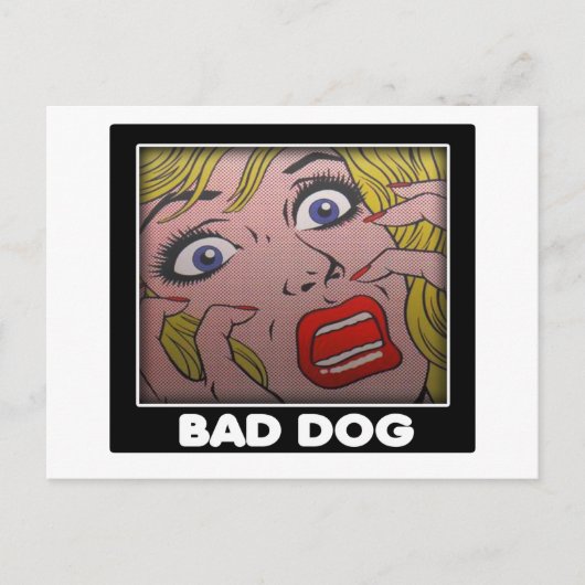 slechte hond 2 briefkaart (Voorkant)