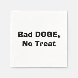 Slechte hond, geen traktatie servet