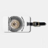 Slechte hoogte als platte band bagagelabel (Voorkant horizontaal)