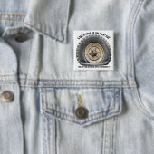 Slechte hoogte als platte band vierkante button 5,1 cm (In situ)