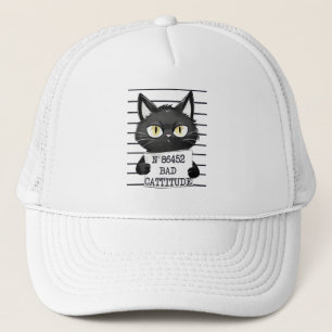 Slechte houding - Black Cat Mugshot Trucker Pet