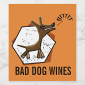 Slechte humor wijn etiket (Enkel label)