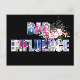 Slechte invloed briefkaart