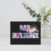 Slechte invloed briefkaart (Staand voorkant)