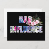 Slechte invloed briefkaart (Voorkant / Achterkant)