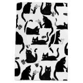 Slechte katten die over het hoofd hangen medium cadeauzakje (Achterkant)