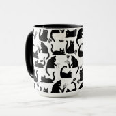 Slechte katten die over het hoofd hangen mok (Voorkant links)