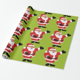 Slechte kerstman cadeaupapier