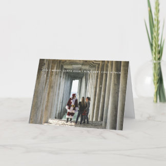 Slechte Kerstman Feestdagen Kaart