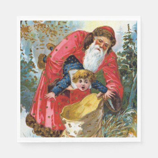 Slechte kerstman servet (Voorkant)