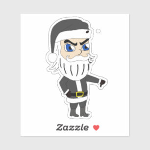 slechte kerstman sticker