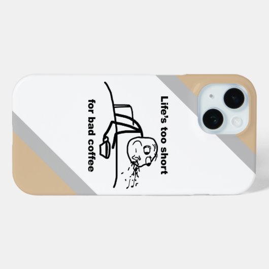 Slechte koffie Case-Mate iPhone case (Achterkant (horizontaal))