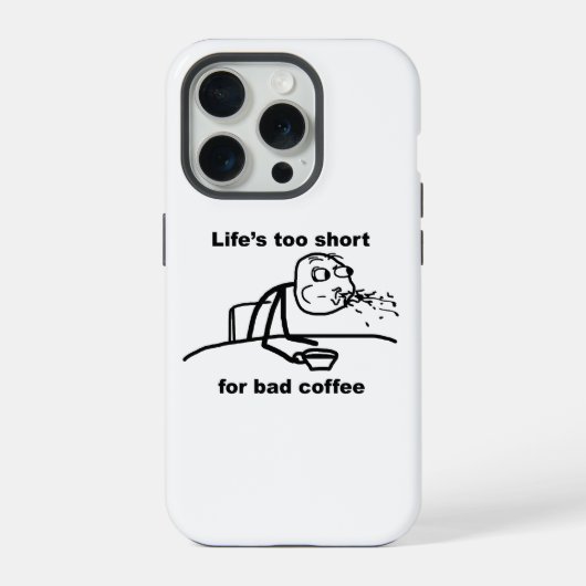 Slechte koffie iPhone hoesje (Achterkant)