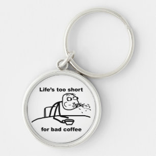 Slechte koffie sleutelhanger