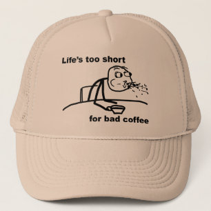 Slechte koffie trucker pet