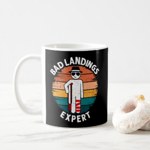 Slechte landing expert gebroken been bot blessure  koffiemok
