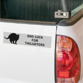 Slechte Luck voor Tailgaters Bumpersticker (Op Truck)