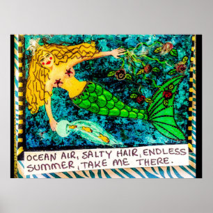 Slechte meisjeskunst print archiefpapier