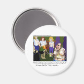 Slechte natte wedstrijd Funny Cartoon Gifts & T - Magneet (Voorkant / Achterkant)