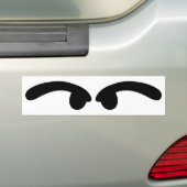 slechte ogen bumpersticker (Op auto)