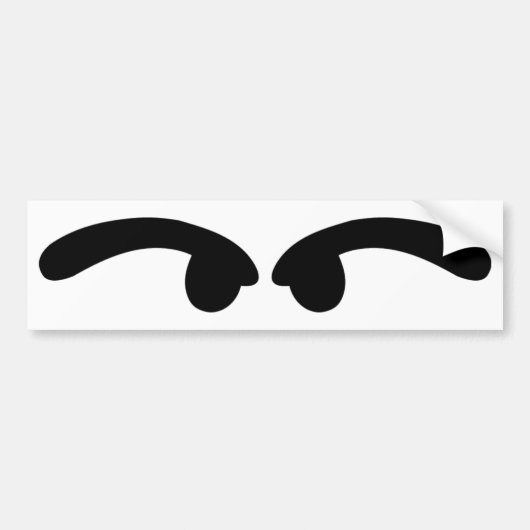 slechte ogen bumpersticker (Voorkant)