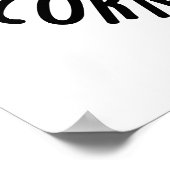 Slechte Puns Geef Mij Maïs-stipatie Grappige Maïs Poster (Hoek)