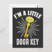 Slechte pva Jokes, ik ben een kleine deursleutel Briefkaart (Voorkant / Achterkant)