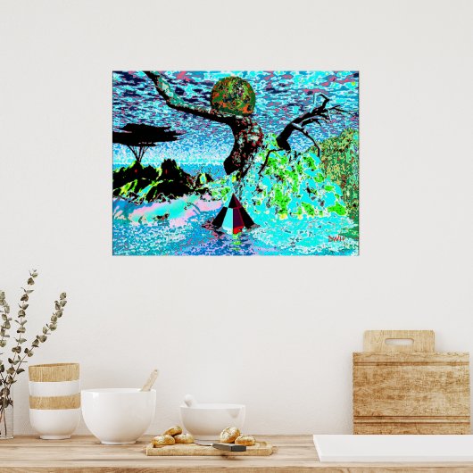 slechte reis poster (Keuken)