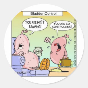 Slechte Relaties van bladder Funny Gifts & Collect Ronde Sticker