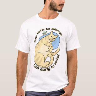 Slechte slaap katachtige   t-shirt