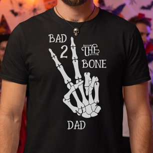 Slechte Tot Op Het Bot Dad! Halloween 2e Verjaarda T-shirt