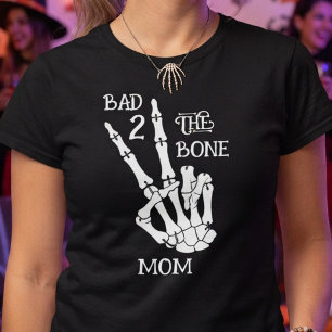 Slechte tot op het Bot Mom! Halloween 2de Verjaard T-shirt