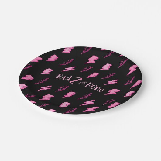 Slechte twee het bot, meisjes tweede verjaardag papieren bordje (Gekanteld)