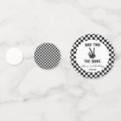 Slechte twee het botskelet 2e verjaardagsfeestje confetti (Achterkanten)