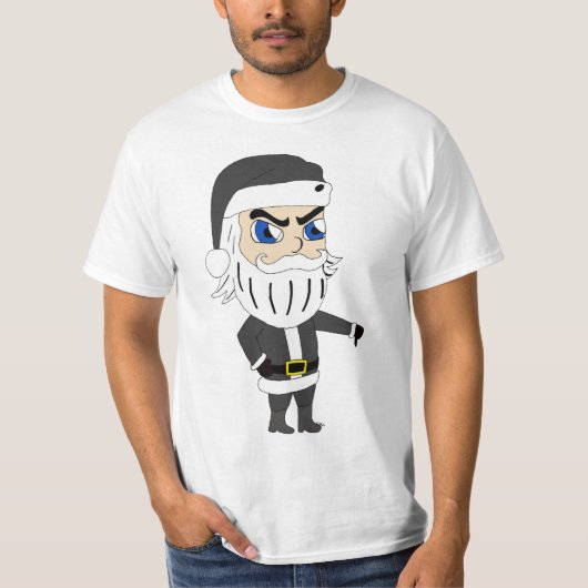 slechte vent santa claus t-shirt (Voorkant)